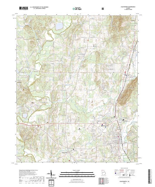USGS Topographic Map – Chatsworth