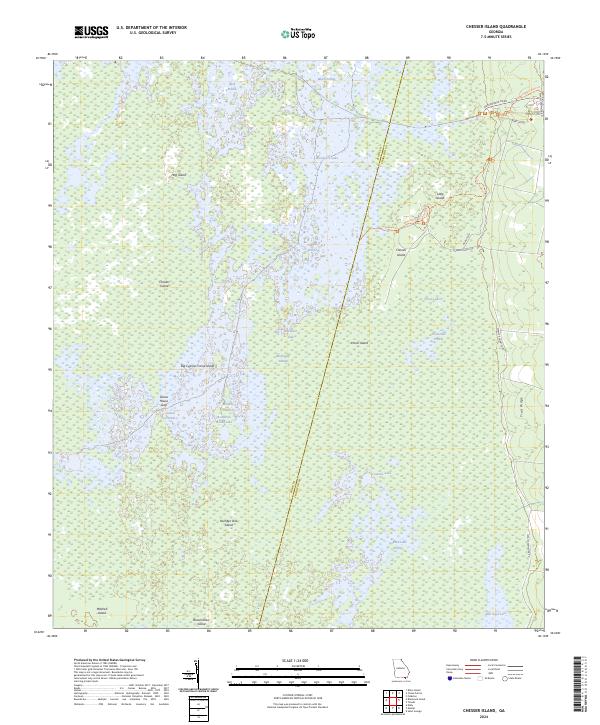 USGS Topographic Map – Chesser Island