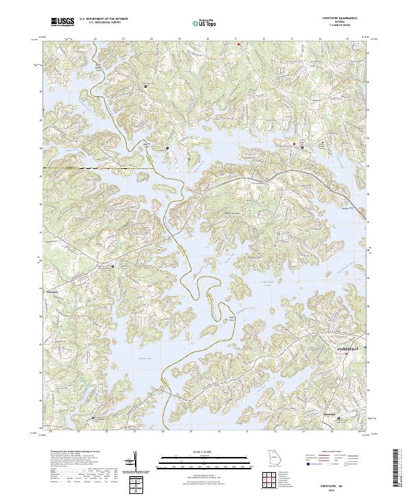 USGS Topographic Map – Chestatee