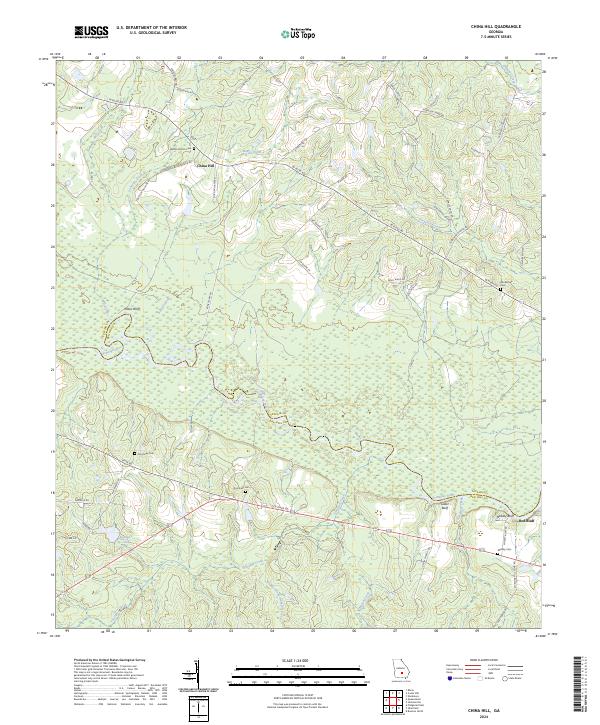 USGS Topographic Map – China Hill