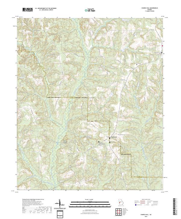 USGS Topographic Map – Church Hill