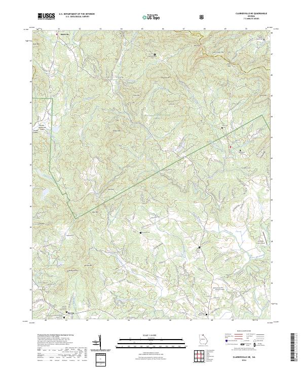 USGS Topographic Map – Clarkesville NE