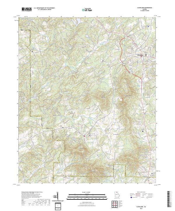 USGS Topographic Map – Cleveland