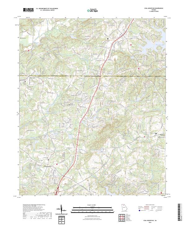 USGS Topographic Map – Coal Mountain