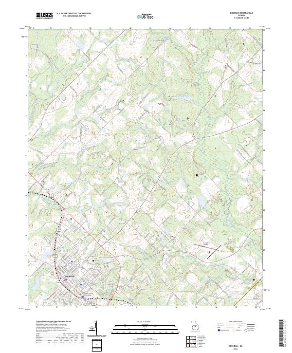 USGS Topographic Map – Cochran