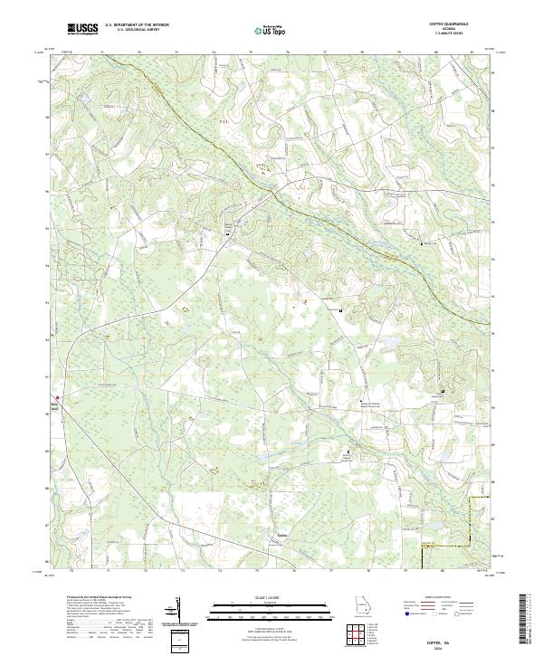 USGS Topographic Map – Coffee
