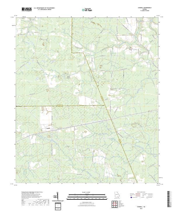 USGS Topographic Map – Cogdell
