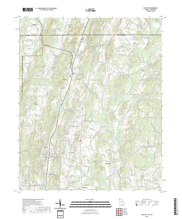 USGS Topographic Map – Cohutta