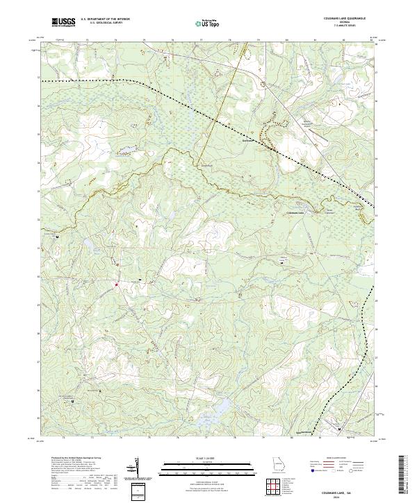 USGS Topographic Map – Colemans Lake