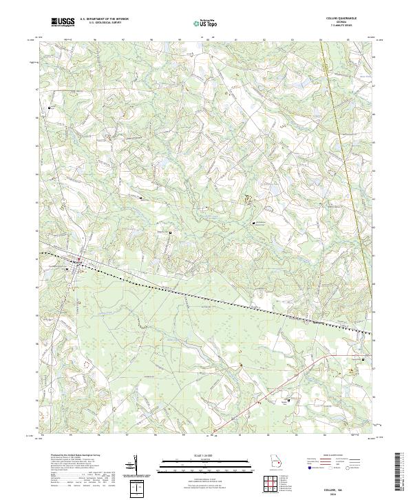 USGS Topographic Map – Collins