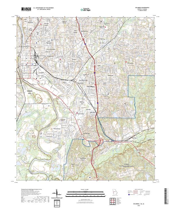 USGS Topographic Map – Columbus
