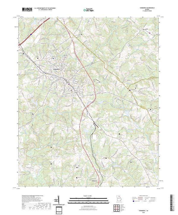 USGS Topographic Map – Commerce