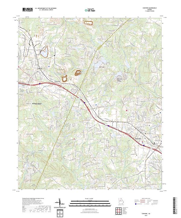 USGS Topographic Map – Conyers