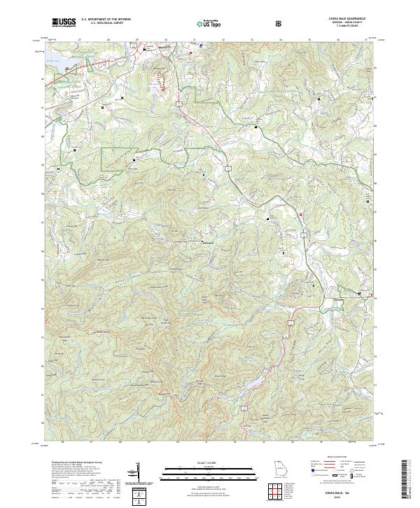 USGS Topographic Map – Coosa Bald