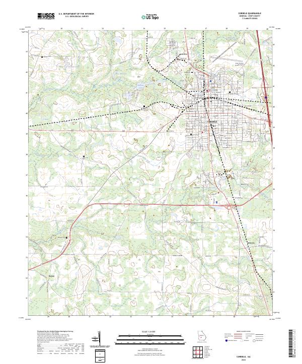 USGS Topographic Map – Cordele