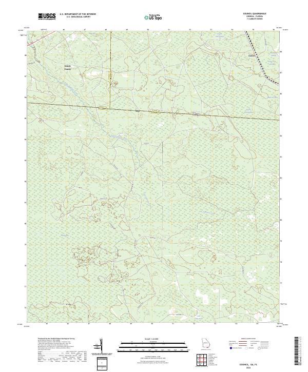 USGS Topographic Map – Council