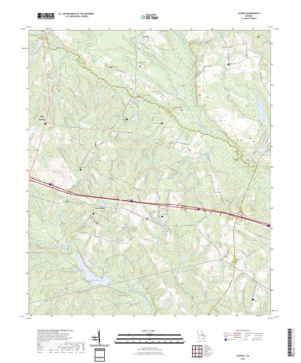 USGS Topographic Map – Covena