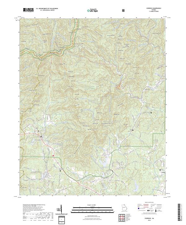 USGS Topographic Map – Cowrock