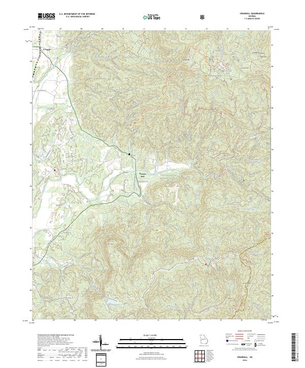 USGS Topographic Map – Crandall