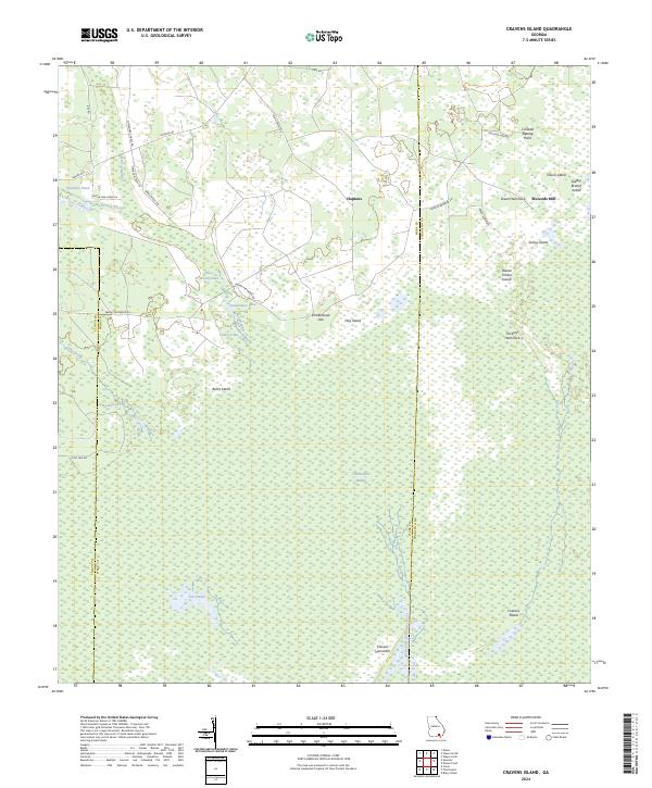 USGS Topographic Map – Cravens Island