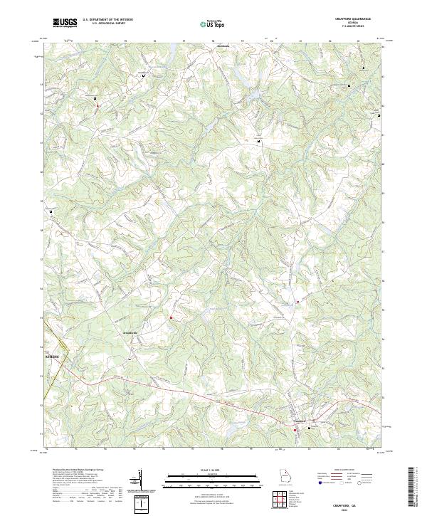USGS Topographic Map – Crawford