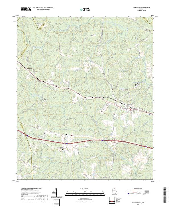 USGS Topographic Map – Crawfordville