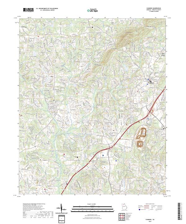 USGS Topographic Map – Cumming