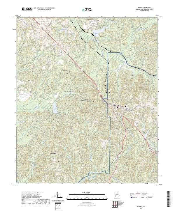 USGS Topographic Map – Cusseta
