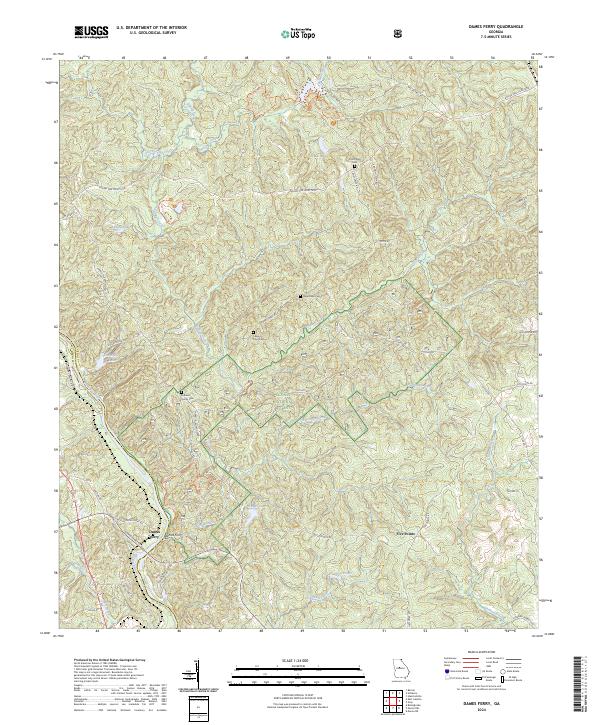 USGS Topographic Map – Dames Ferry