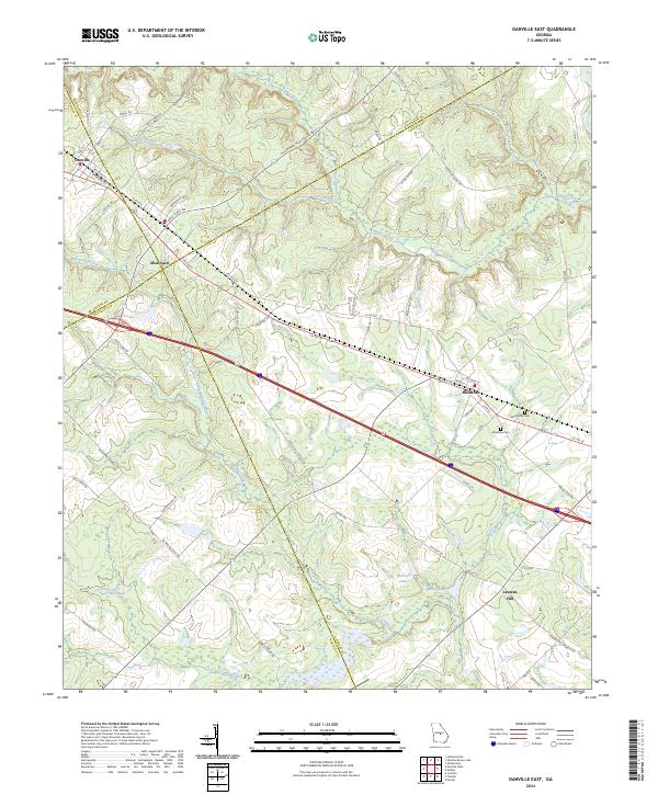 USGS Topographic Map – Danville East