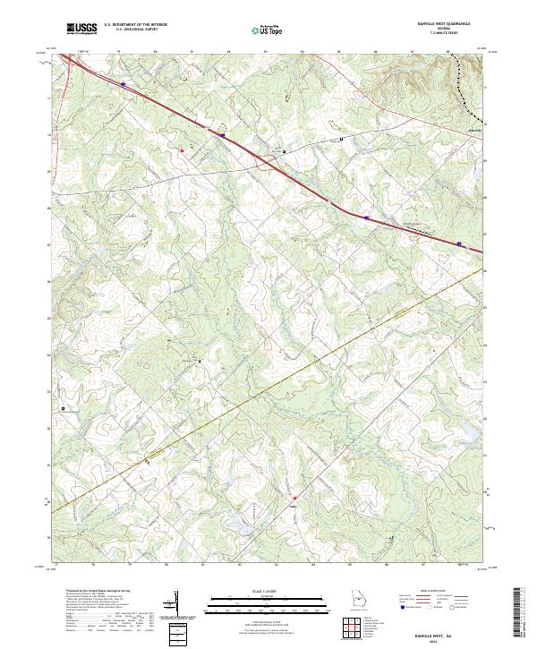 USGS Topographic Map – Danville West