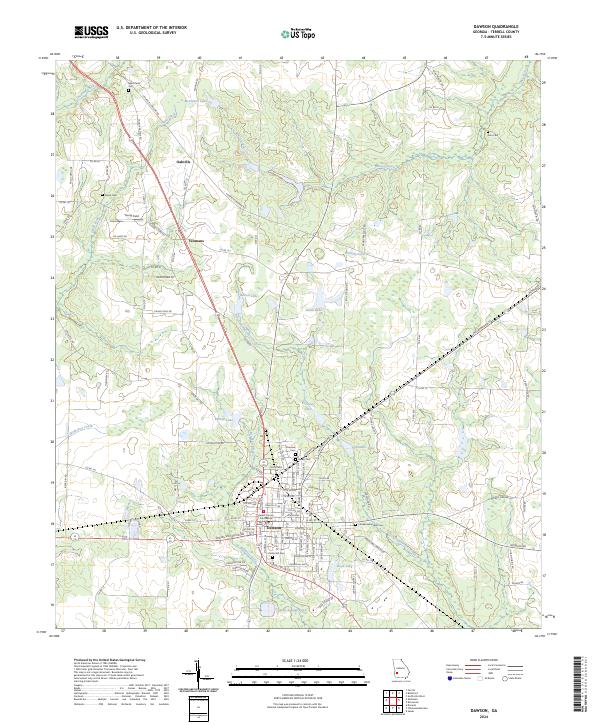 USGS Topographic Map – Dawson