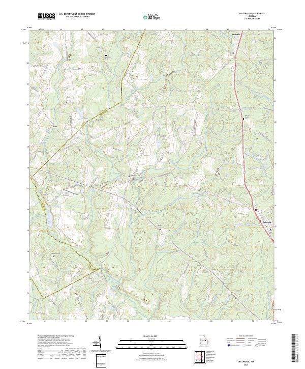 USGS Topographic Map – Dellwood