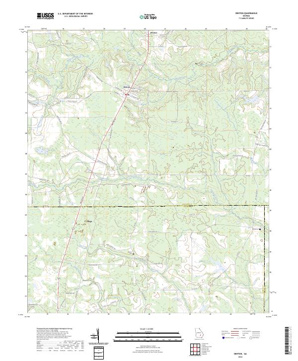 USGS Topographic Map – Denton