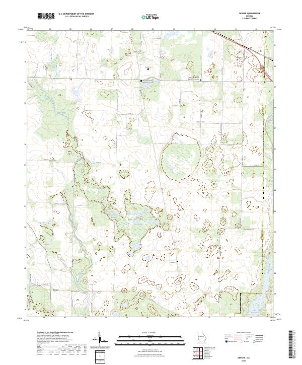 USGS Topographic Map – Desser