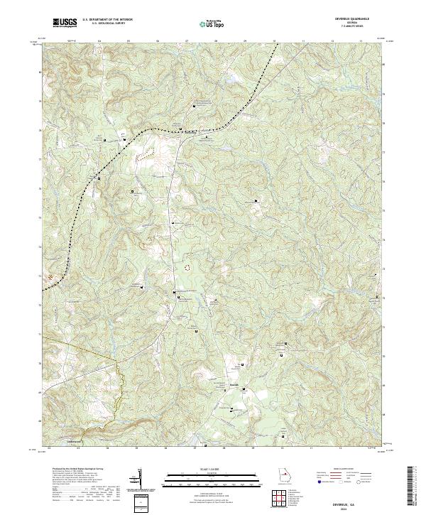 USGS Topographic Map – Devereux