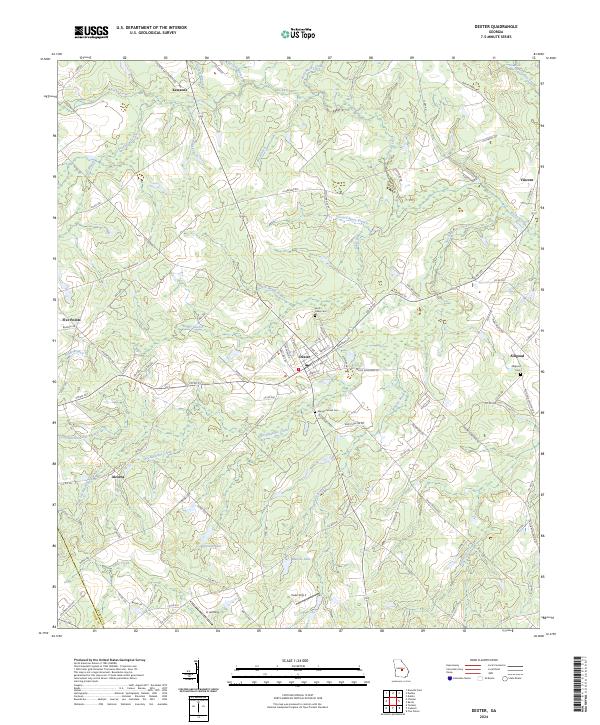 USGS Topographic Map – Dexter