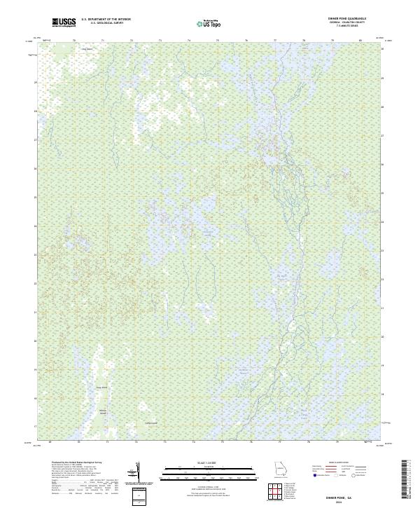 USGS Topographic Map – Dinner Pond