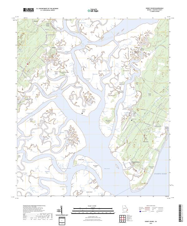 USGS Topographic Map – Doboy Sound