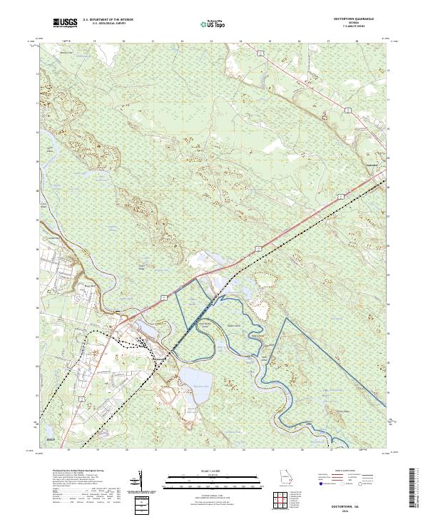 USGS Topographic Map – Doctortown