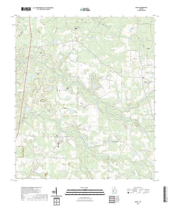 USGS Topographic Map – Doles