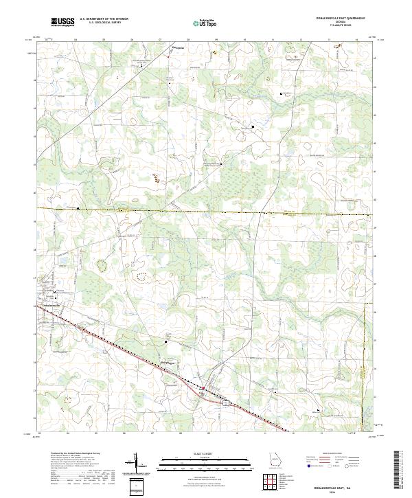 USGS Topographic Map – Donalsonville East