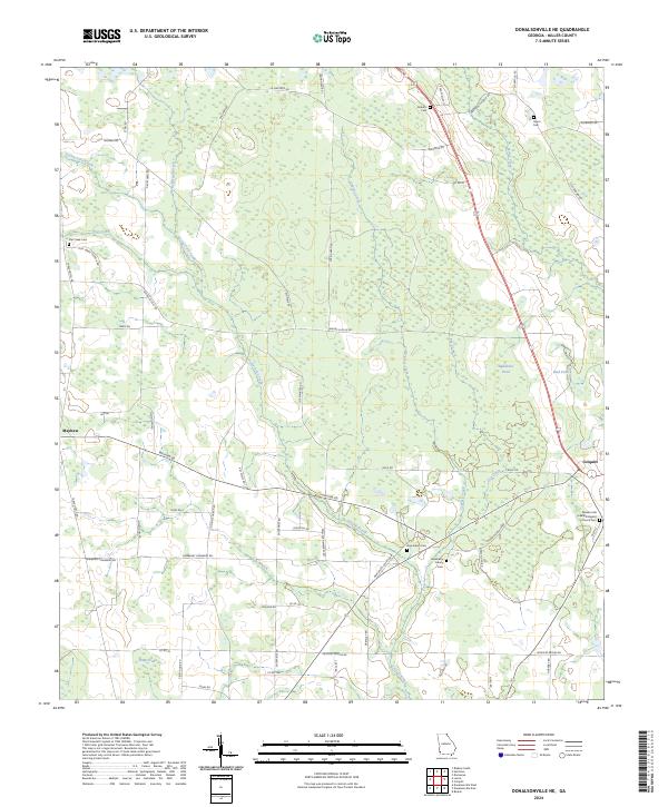USGS Topographic Map – Donalsonville NE