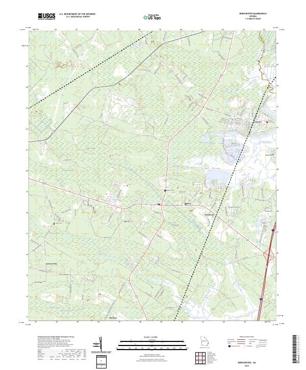 USGS Topographic Map – Dorchester
