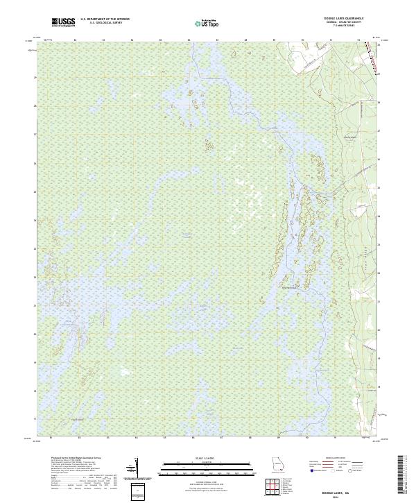 USGS Topographic Map – Double Lakes