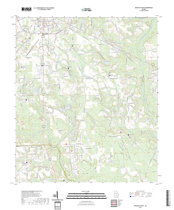 USGS Topographic Map – Douglas South