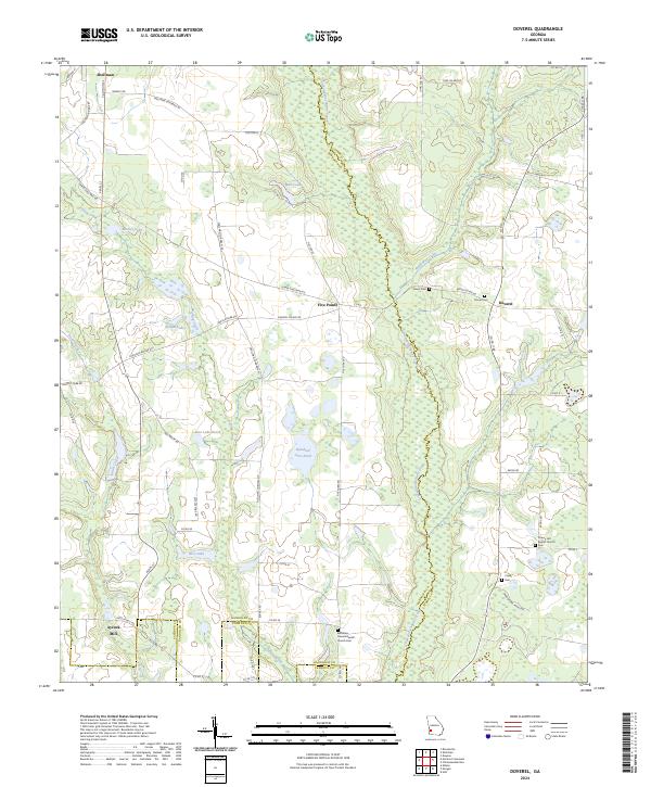 USGS Topographic Map – Doverel