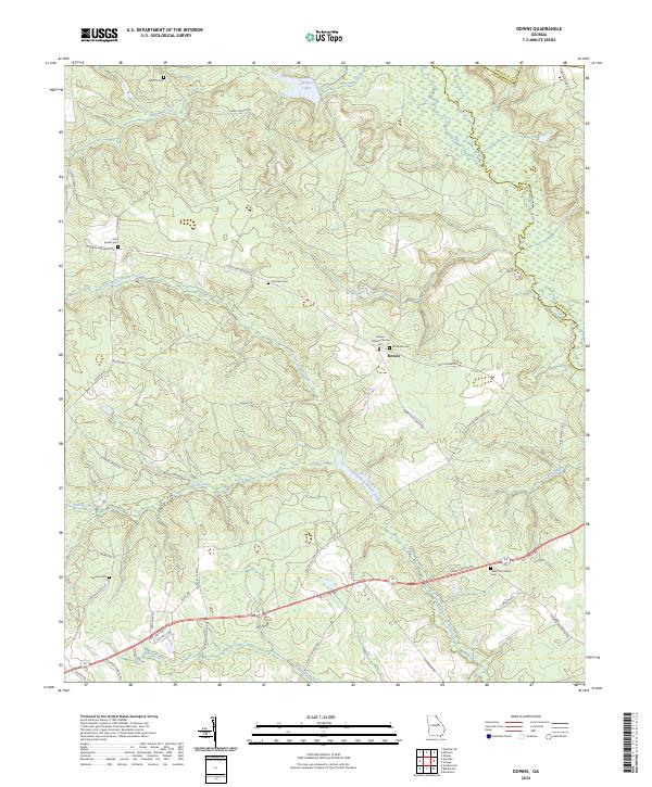USGS Topographic Map – Downs