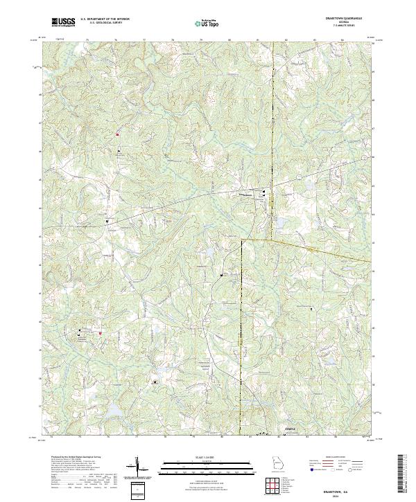 USGS Topographic Map – Draketown