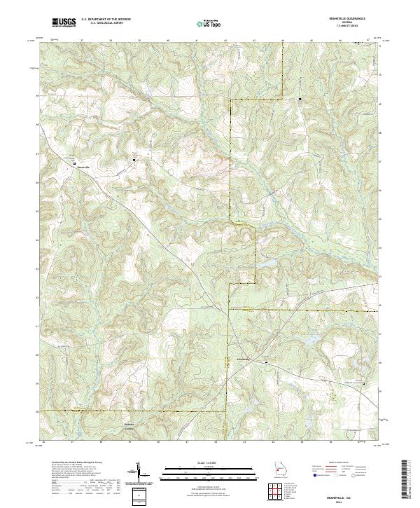 USGS Topographic Map – Draneville